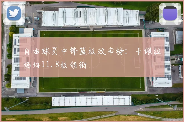 自由球员中锋篮板效率榜：卡佩拉场均11.8板领衔
